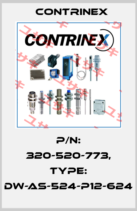 p/n: 320-520-773, Type: DW-AS-524-P12-624 Contrinex