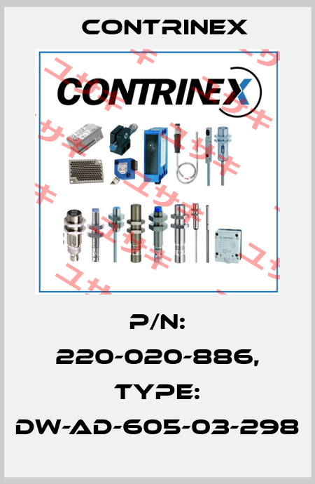 p/n: 220-020-886, Type: DW-AD-605-03-298 Contrinex