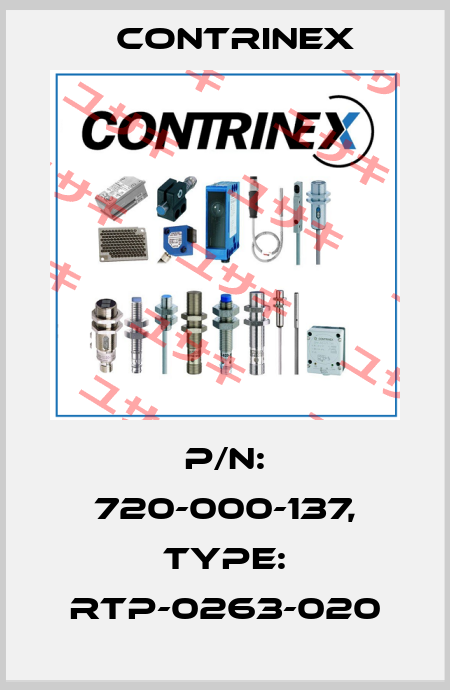 p/n: 720-000-137, Type: RTP-0263-020 Contrinex