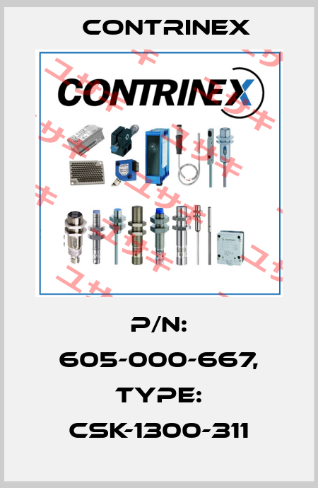 p/n: 605-000-667, Type: CSK-1300-311 Contrinex