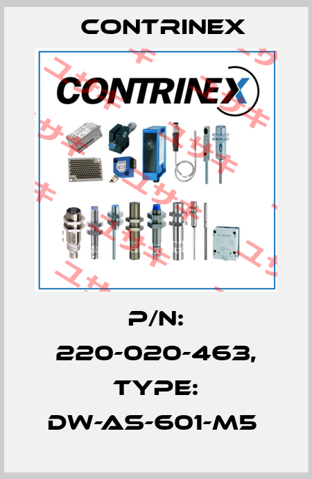P/N: 220-020-463, Type: DW-AS-601-M5  Contrinex