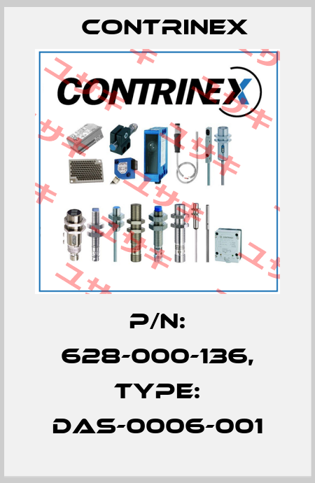 p/n: 628-000-136, Type: DAS-0006-001 Contrinex