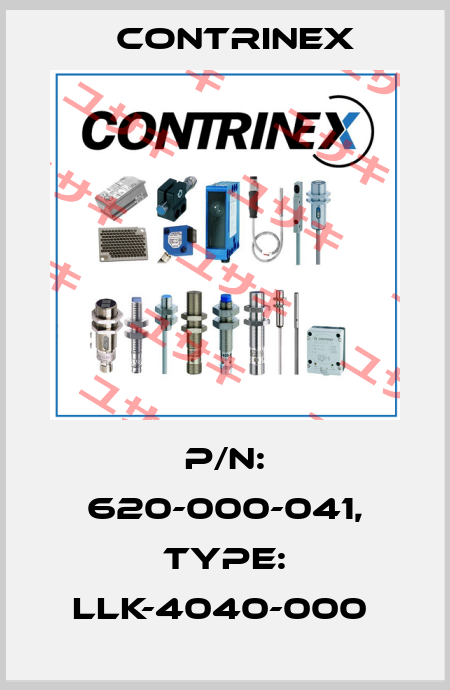 P/N: 620-000-041, Type: LLK-4040-000  Contrinex