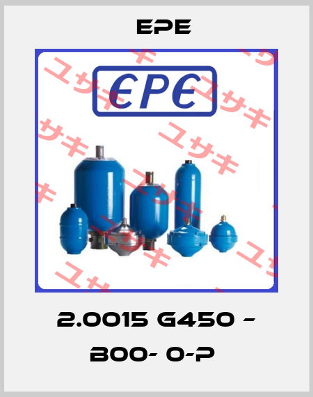 2.0015 G450 – B00- 0-P  Epe