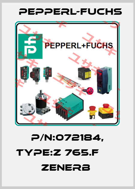 P/N:072184, Type:Z 765.F                 Zenerb  Pepperl-Fuchs