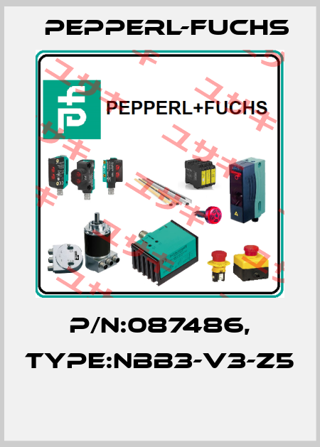 P/N:087486, Type:NBB3-V3-Z5  Pepperl-Fuchs