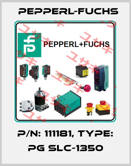 p/n: 111181, Type: PG SLC-1350 Pepperl-Fuchs