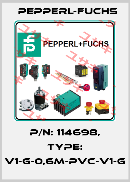 p/n: 114698, Type: V1-G-0,6M-PVC-V1-G Pepperl-Fuchs