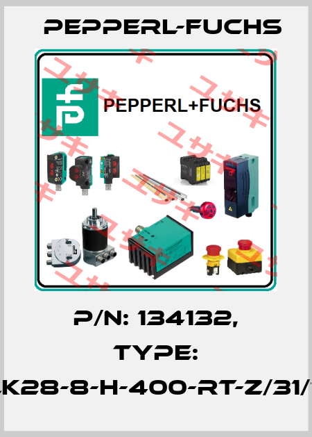p/n: 134132, Type: RLK28-8-H-400-RT-Z/31/116 Pepperl-Fuchs