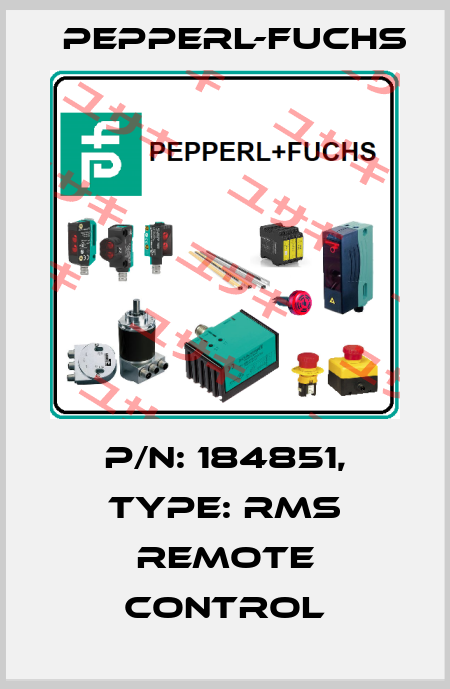 p/n: 184851, Type: RMS Remote Control Pepperl-Fuchs