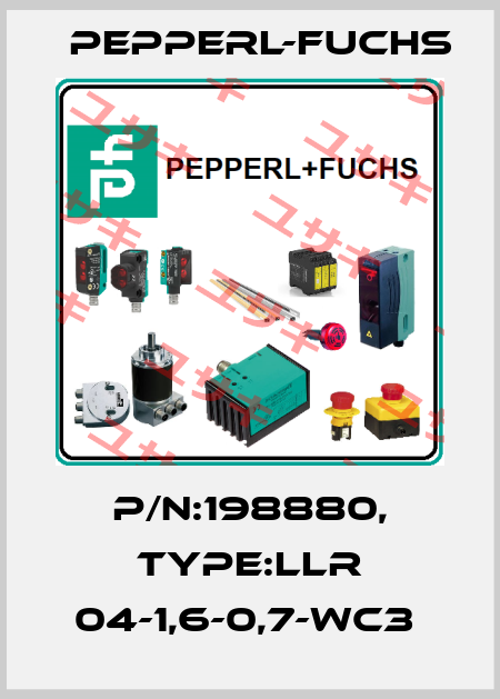 P/N:198880, Type:LLR 04-1,6-0,7-WC3  Pepperl-Fuchs