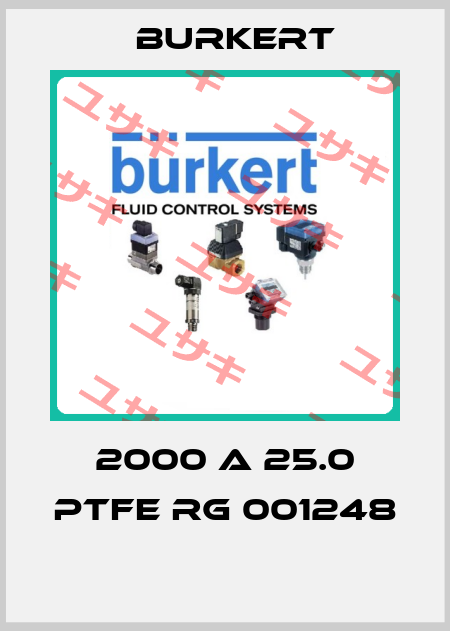 2000 A 25.0 PTFE RG 001248  Burkert
