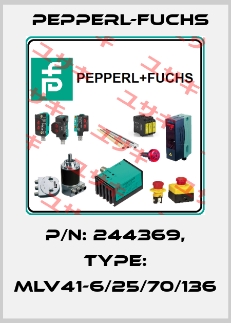 p/n: 244369, Type: MLV41-6/25/70/136 Pepperl-Fuchs