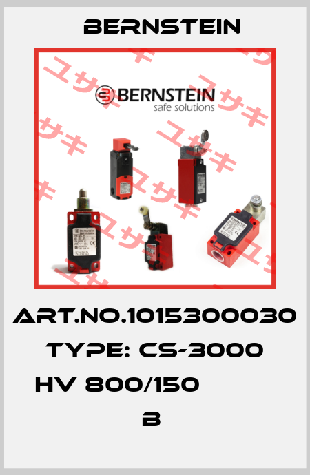 Art.No.1015300030 Type: CS-3000 HV 800/150           B  Bernstein