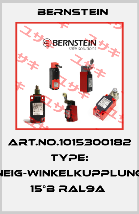 Art.No.1015300182 Type: NEIG-WINKELKUPPLUNG 15°B RAL9A  Bernstein