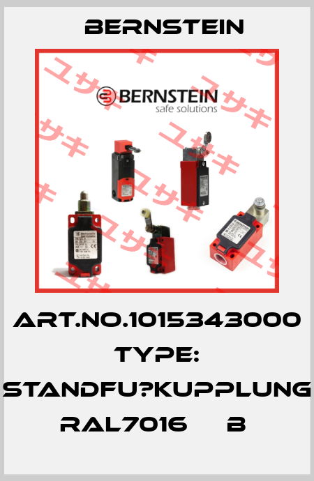 Art.No.1015343000 Type: STANDFU?KUPPLUNG RAL7016     B  Bernstein