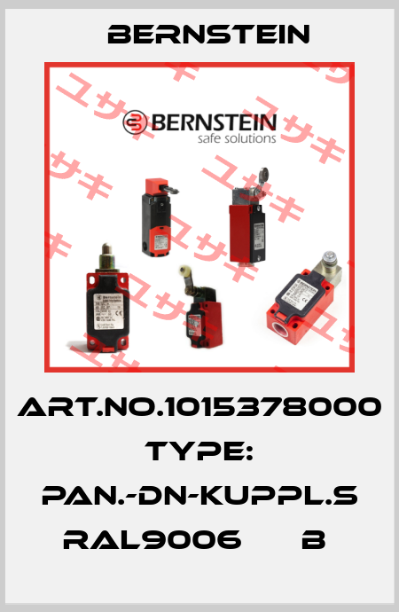 Art.No.1015378000 Type: PAN.-DN-KUPPL.S RAL9006      B  Bernstein