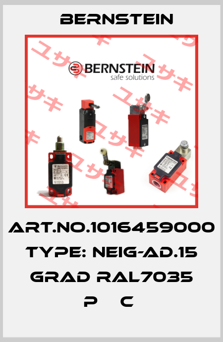 Art.No.1016459000 Type: NEIG-AD.15 GRAD RAL7035 P    C  Bernstein