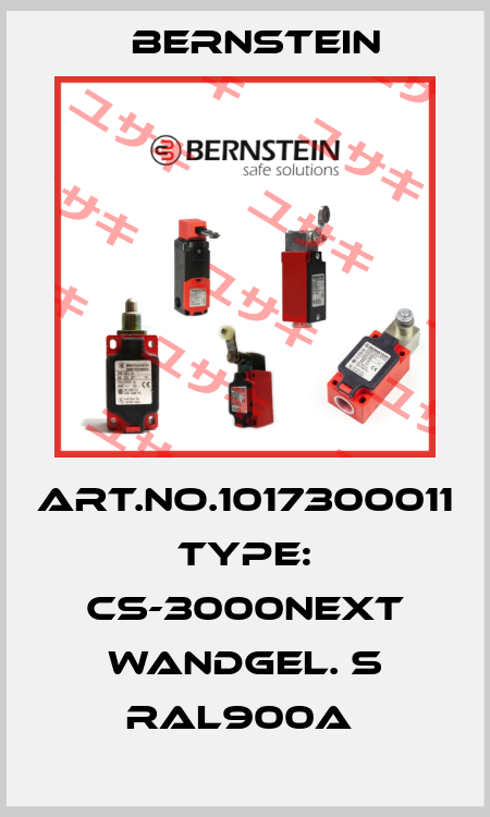 Art.No.1017300011 Type: CS-3000NEXT WANDGEL. S RAL900A  Bernstein