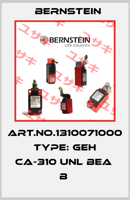 Art.No.1310071000 Type: GEH CA-310 UNL BEA           B  Bernstein