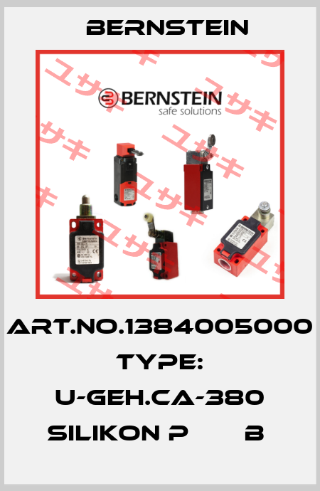 Art.No.1384005000 Type: U-GEH.CA-380 SILIKON P       B  Bernstein