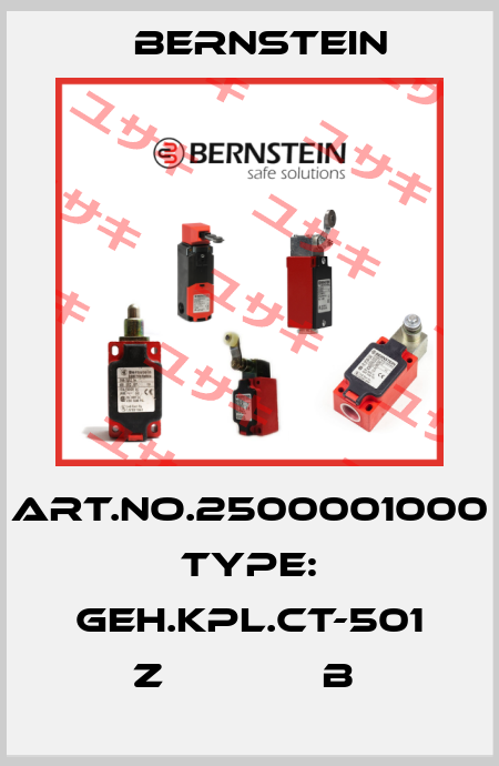 Art.No.2500001000 Type: GEH.KPL.CT-501 Z             B  Bernstein