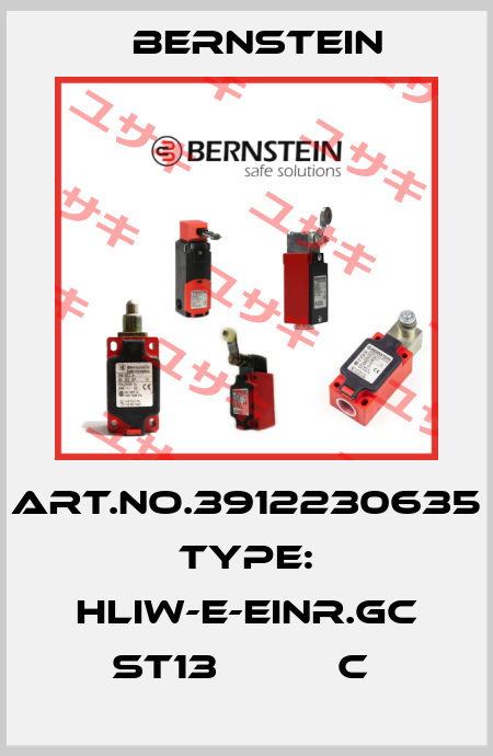 Art.No.3912230635 Type: HLIW-E-EINR.GC ST13          C  Bernstein