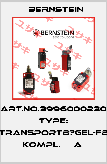 Art.No.3996000230 Type: TRANSPORTB?GEL-F2 KOMPL.     A  Bernstein
