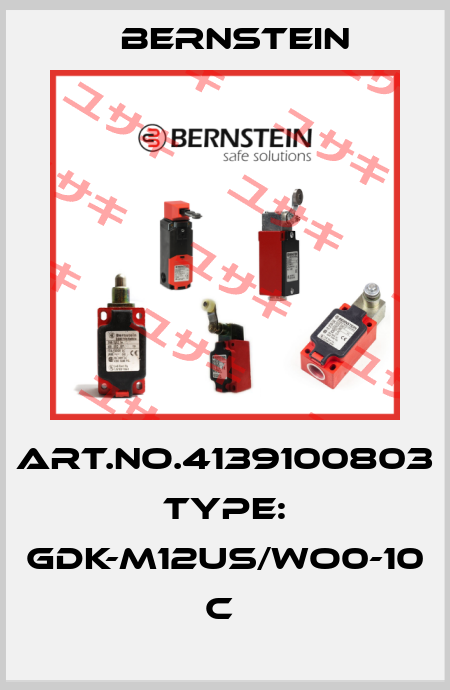 Art.No.4139100803 Type: GDK-M12US/WO0-10             C  Bernstein