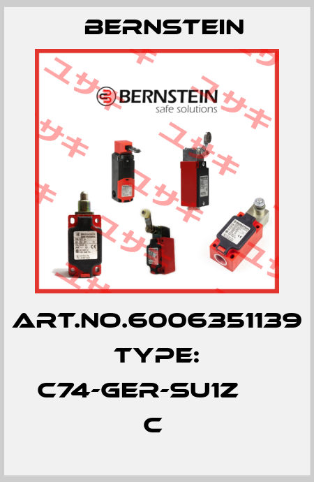 Art.No.6006351139 Type: C74-GER-SU1Z                 C  Bernstein