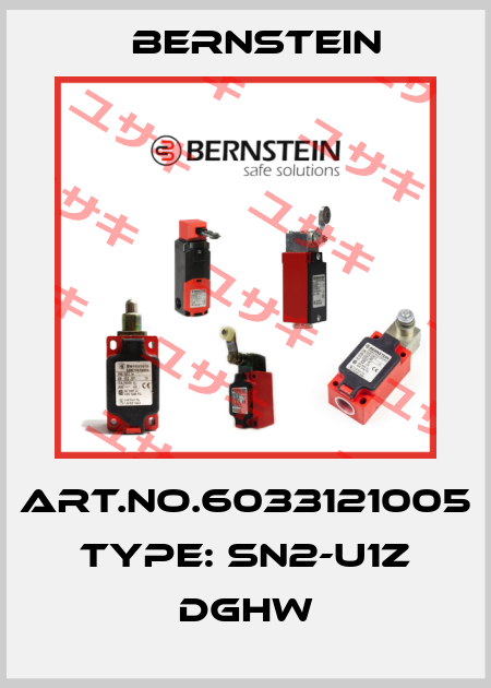 Art.No.6033121005 Type: SN2-U1Z DGHW Bernstein