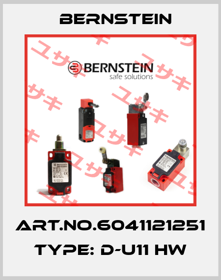 Art.No.6041121251 Type: D-U11 HW Bernstein