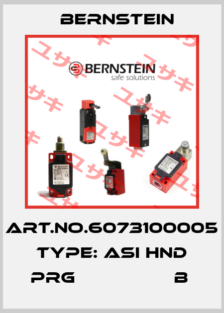 Art.No.6073100005 Type: ASI HND PRG                  B  Bernstein