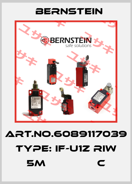 Art.No.6089117039 Type: IF-U1Z RIW 5m                C Bernstein