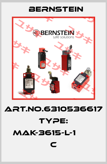 Art.No.6310536617 Type: MAK-3615-L-1                 C Bernstein