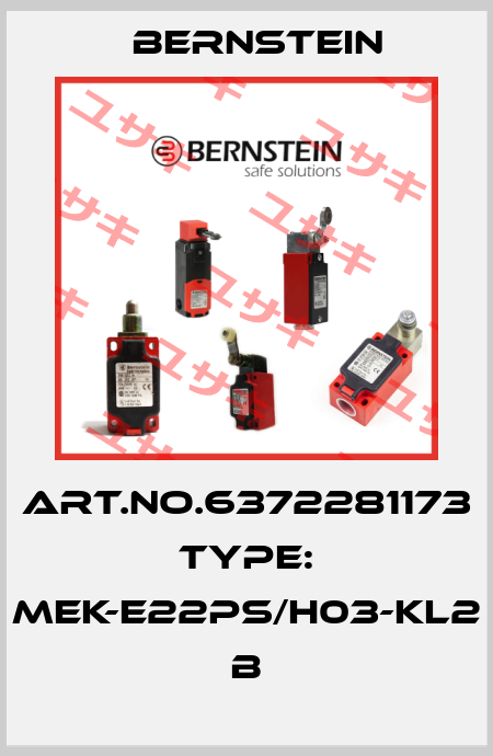 Art.No.6372281173 Type: MEK-E22PS/H03-KL2            B Bernstein