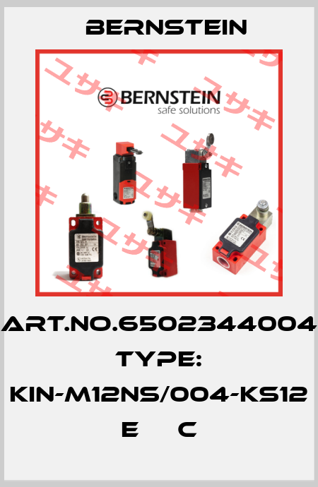 Art.No.6502344004 Type: KIN-M12NS/004-KS12     E     C Bernstein