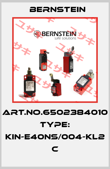 Art.No.6502384010 Type: KIN-E40NS/004-KL2            C Bernstein