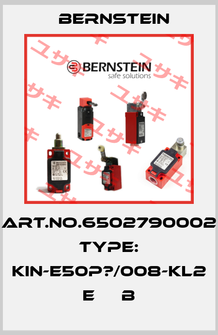 Art.No.6502790002 Type: KIN-E50P?/008-KL2      E     B Bernstein