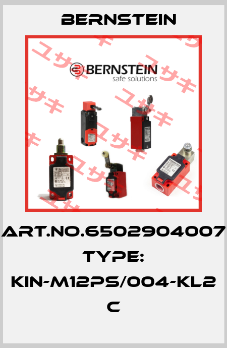 Art.No.6502904007 Type: KIN-M12PS/004-KL2            C Bernstein