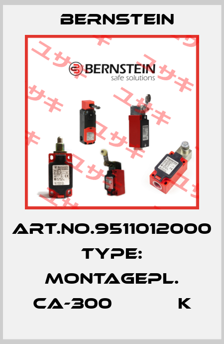 Art.No.9511012000 Type: MONTAGEPL. CA-300            K Bernstein
