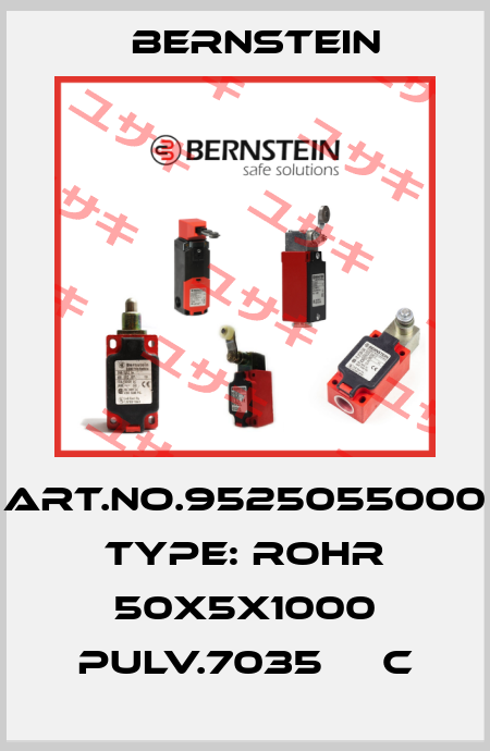 Art.No.9525055000 Type: ROHR 50X5X1000 PULV.7035     C Bernstein