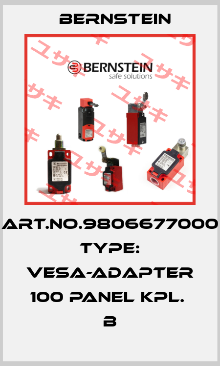 Art.No.9806677000 Type: VESA-ADAPTER 100 PANEL KPL.  B Bernstein