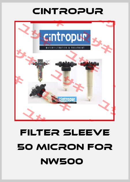 FILTER SLEEVE 50 MICRON FOR NW500   Cintropur