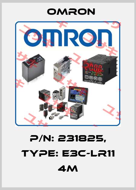P/N: 231825, Type: E3C-LR11 4M Omron