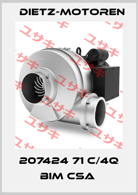 207424 71 C/4Q BIM CSA  Dietz-Motoren