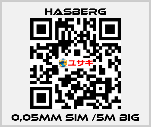 0,05MM SIM /5M BIG  Hasberg