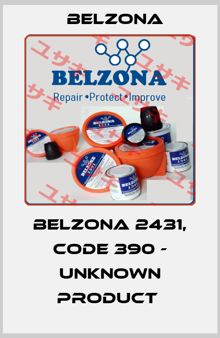 Belzona 2431, code 390 - unknown product  Belzona