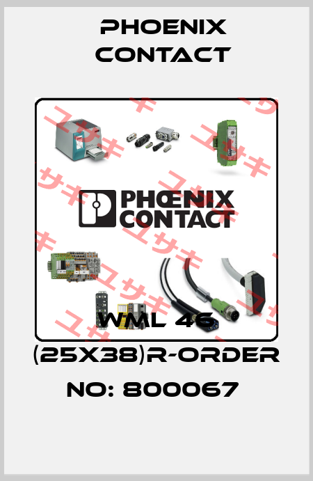 WML 46 (25X38)R-ORDER NO: 800067  Phoenix Contact