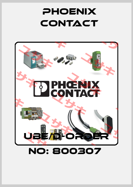 UBE/D-ORDER NO: 800307  Phoenix Contact